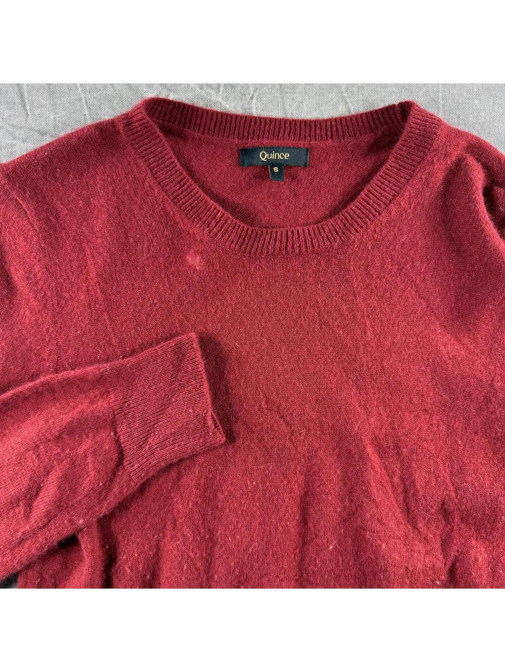Quince Sweater Women's S Red 100% Cashmere Pullover